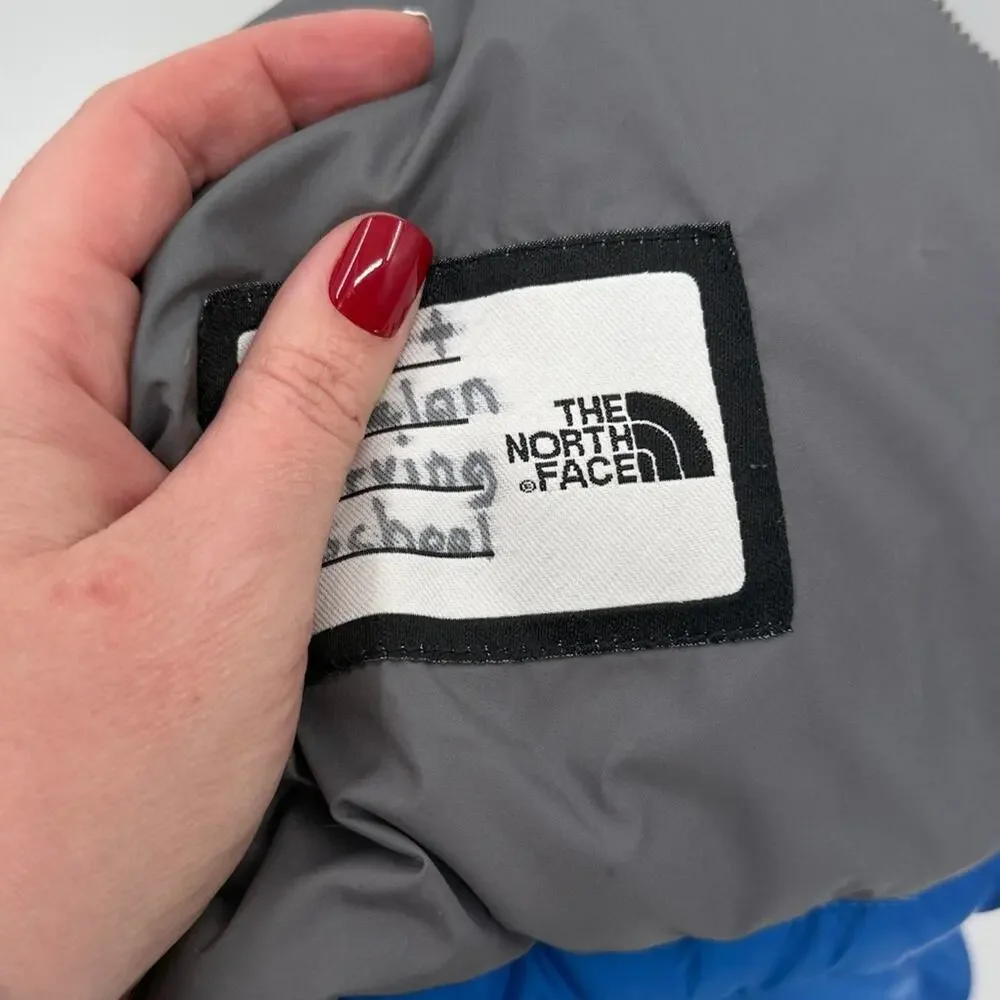The North Face Boys 600 Down Puffer Vest - Blue/Gray - Medium